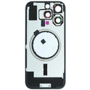 iPhone 16 Pro Back Glass Battery Cover with Frame / Magsafe Magnet / Camera Lens / Camera Bezel / Metal Plate (White Titanium)