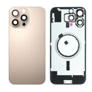 iPhone 16 Pro Max Back Glass Battery Cover with Frame / Magsafe Magnet / Camera Lens / Camera Bezel / Metal Plate (Desert Titanium)