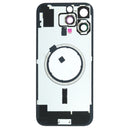 iPhone 16 Pro Max Back Glass Battery Cover with Frame / Magsafe Magnet / Camera Lens / Camera Bezel / Metal Plate (White Titanium)