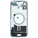 iPhone 16 Plus Back Glass Battery Cover with Frame / Magsafe Magnet / Camera Lens / Camera Bezel / Metal Plate (Black)