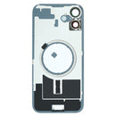 iPhone 16 Plus Back Glass Battery Cover with Frame / Magsafe Magnet / Camera Lens / Camera Bezel / Metal Plate (White)