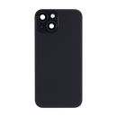 iPhone 15 Back Glass Battery Cover Glass w/ Magsafe Magnet / Camera Lens / Camera Bezel / Metal Plate (Black)