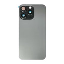 iPhone 15 Pro Max Back Glass Battery Cover Glass w/ Magsafe Magnet / Camera Lens / Camera Bezel / Metal Plate (Black Titanium)