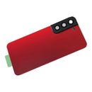 Samsung Galaxy S22 Back Glass with Camera Lens and Adhesive (Red)