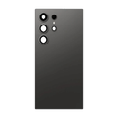 Samsung Galaxy S24 Ultra Back Glass with Camera Lens and Adhesive (Phantom Black)