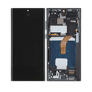 Samsung Galaxy S22 Ultra Premium Glass Screen OLED Assembly w/ Frame (Phantom Black)