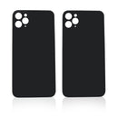 iPhone 11 Pro Max Battery Cover Glass With Adhesive (Space Gray) (Large Camera Hole)