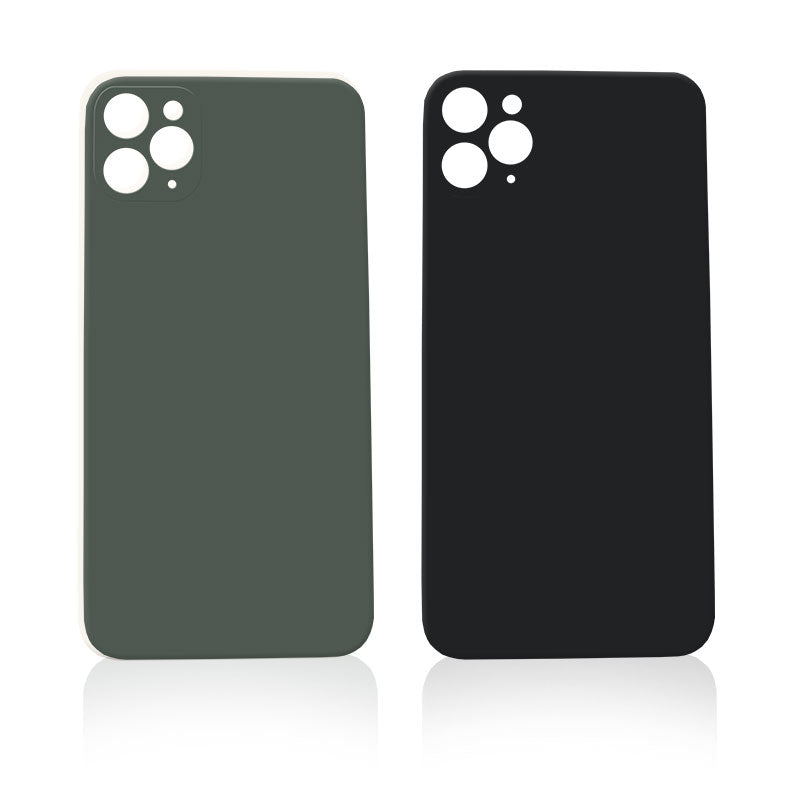 iPhone 11 Pro Max Battery Cover Glass With Adhesive (Midnight Green) (Large Camera Hole)