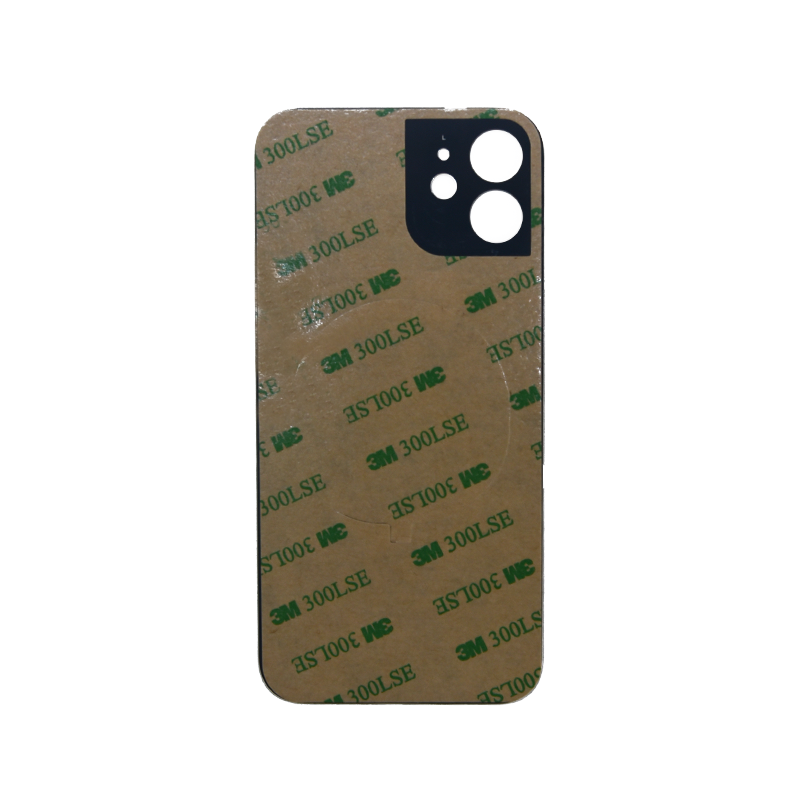 iPhone 12 Green Battery Cover Glass With Adhesive (Large Camera Hole)