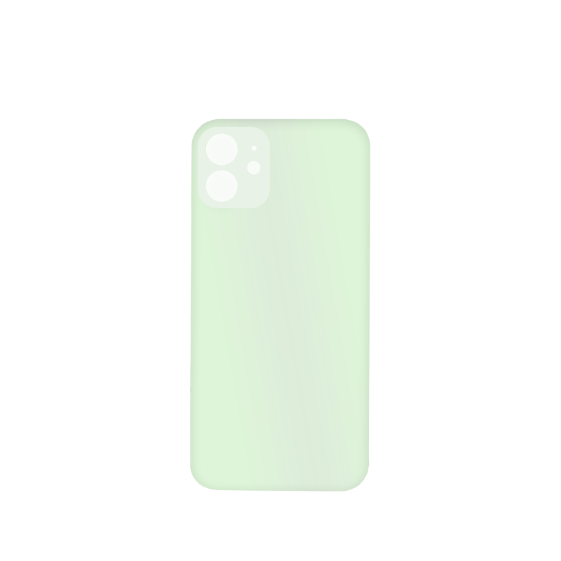 iPhone 12 Mini Green Battery Cover Glass With Adhesive (Large Camera Hole)