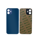 iPhone 12 Mini Blue Battery Cover Glass With Adhesive (Large Camera Hole)