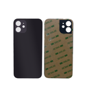 iPhone 12 Mini Black Battery Cover Glass With Adhesive (Large Camera Hole)
