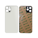 iPhone 12 Pro Silver Battery Cover Glass With Adhesive (Large Camera Hole)