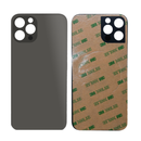 iPhone 12 Pro Max Graphite Battery Cover Glass With Adhesive (Large Camera Hole)