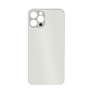 iPhone 12 Pro Max Silver Battery Cover Glass With Adhesive (Large Camera Hole)