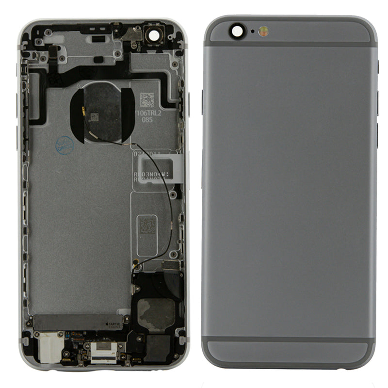 iPhone 6S Silver Rear Back Housing Midframe Assembly w/ Pre-Installed Small Parts