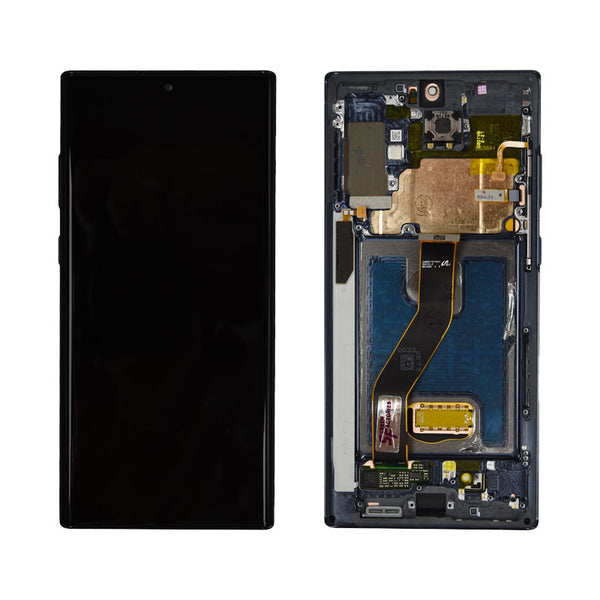 Samsung Galaxy Note 10 Plus Glass Screen LCD Assembly Replacement with Frame - Aura Black