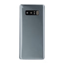 Samsung Galaxy Note 8 Glass Back Cover with Camera Lens Cover and Adhesive(Silver)