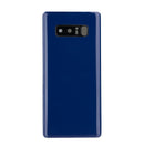 Samsung Galaxy Note 8 Glass Back Cover with Camera Lens Cover and Adhesive(Blue)