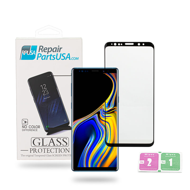 Samsung Galaxy Note 9 Black Curved Tempered Glass Screen Protector