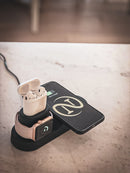 NobleStation 4 in 1 Black Wireless Charging Station for Apple iWatch, Airpods and iPhone