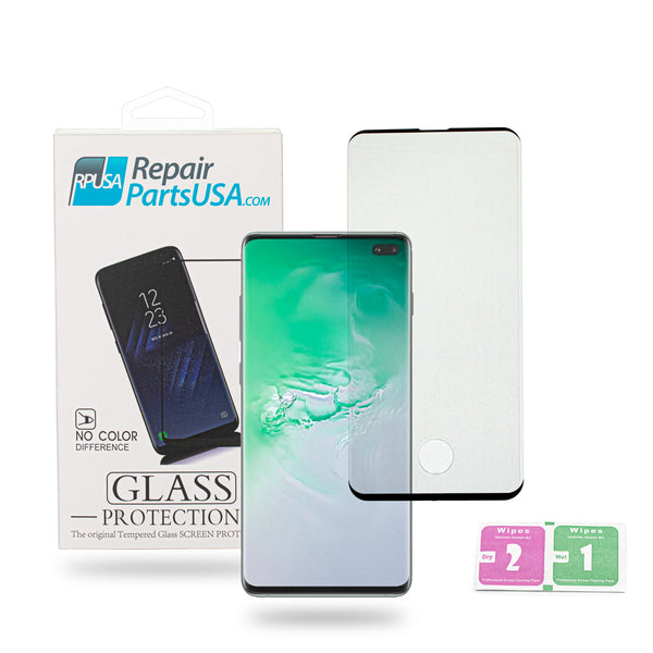 Samsung Galaxy S10 Plus Black Tempered Glass Screen Protector