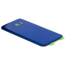 Samsung Galaxy S7 Glass Back Cover with Camera Lens Cover and Adhesive(Blue)