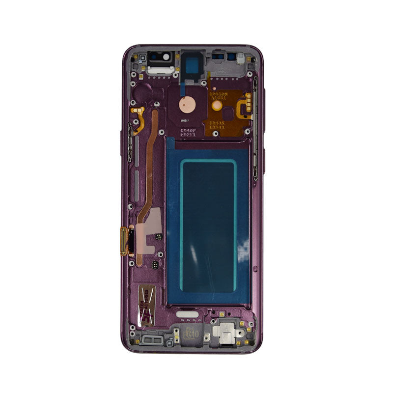 Samsung Galaxy S9 Glass Screen LCD Assembly Replacement with Front Housing (Lilac Purple)