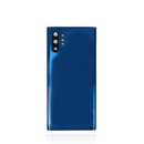 Samsung Galaxy Note 10 Plus Glass Back Cover with Camera Lens Cover and Adhesive(Blue)