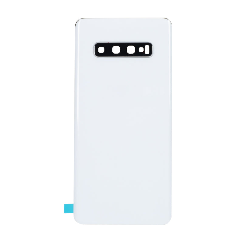 Samsung Galaxy S10e Glass Back Cover with Camera Lens Cover and Adhesive(Prism White)
