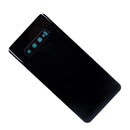 Samsung Galaxy S10 Plus Glass Back Cover with Camera Lens Cover and Adhesive(Prism Black)