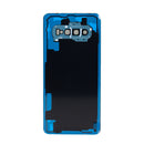 Samsung Galaxy S10 Plus Glass Back Cover with Camera Lens Cover and Adhesive(Yellow)