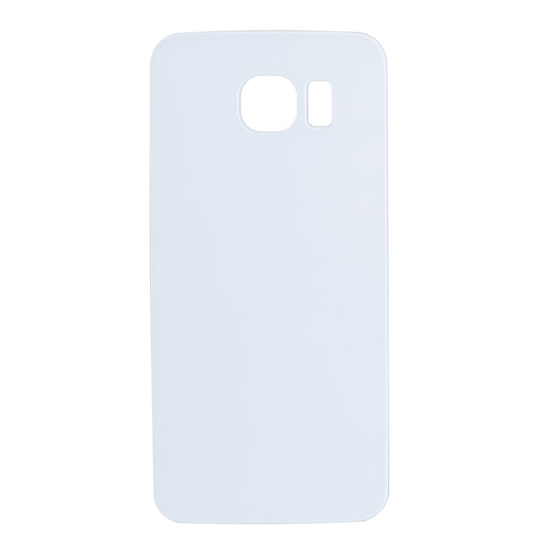 Samsung Galaxy S6 Glass Back Cover with Adhesive(White)