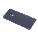 Samsung Galaxy S9 Glass Back Cover with Camera Lens Cover and Adhesive(Blue)