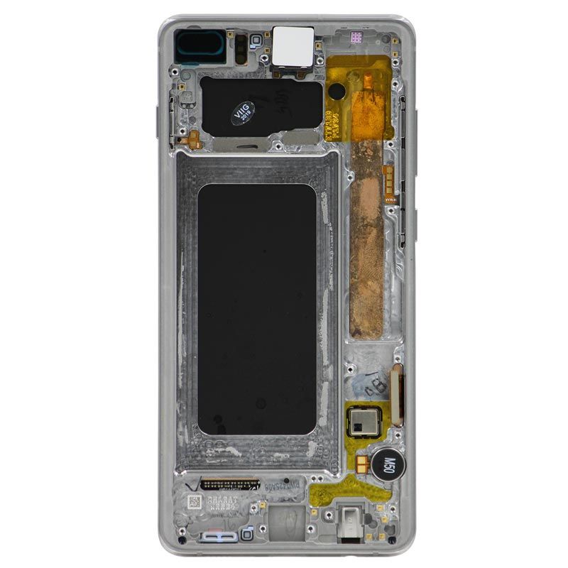Samsung Galaxy S10 Plus Glass Screen LCD Assembly Replacement with Frame (Ceramic White)