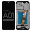 Samsung Galaxy A01 (A015 / 2020) LCD and Digitizer Glass Screen Replacement (W/FRAME)  (Black) (USB-C) (US Version)