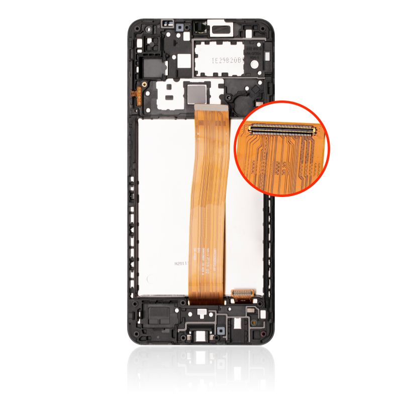 Samsung Galaxy A12 (A125 / 2020) LCD and Digitizer Glass Screen Replacement (W/ FRAME) (Black)