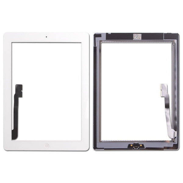 iPad 4 Premium White Digitizer Assembly with Home Button Flex and Adhesive