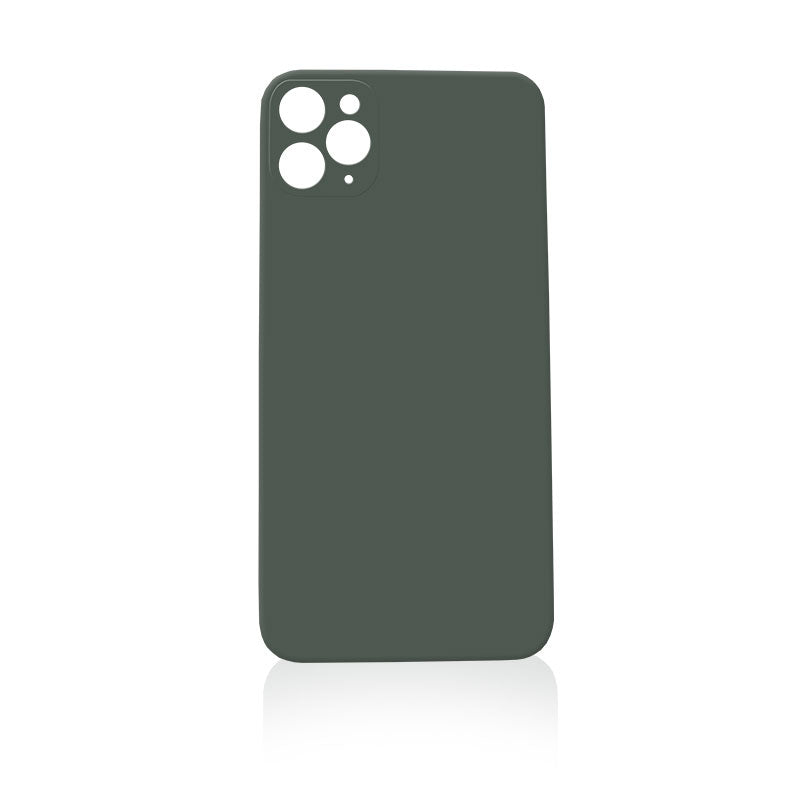 iPhone 11 Pro Battery Cover Glass With Adhesive (Green) (Large Camera Hole)