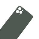 iPhone 11 Pro Battery Cover Glass With Adhesive (Green) (Large Camera Hole)