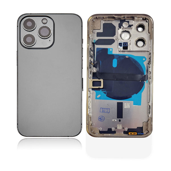 iPhone 13 Pro Rear Back Housing Replacement with Small Parts Pre-Installed - Graphite