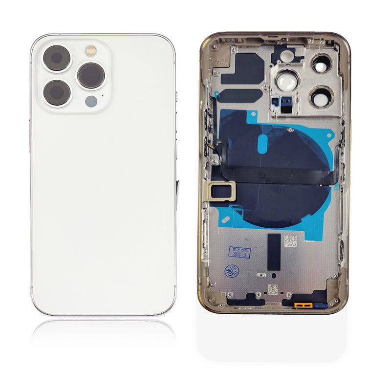 iPhone 13 Pro Rear Back Housing Replacement with Small Parts Pre-Installed - Silver