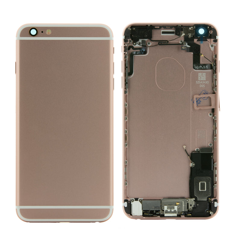 iPhone 6S Plus Rose Gold Rear Back Housing Midframe Assembly w/ Pre-Installed Small Parts