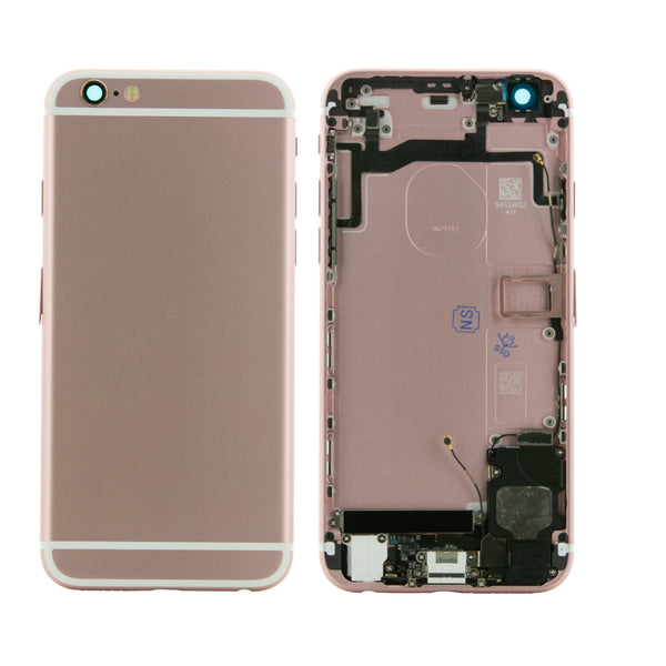 iPhone 6S Rose Gold Rear Back Housing Midframe Assembly w/ Pre-Installed Small Parts