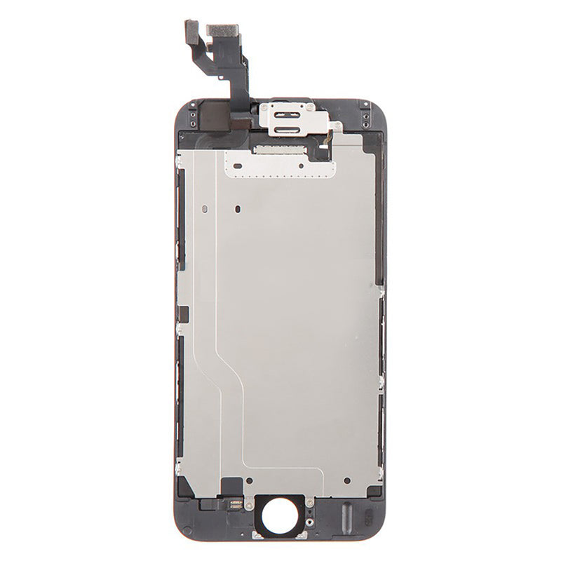 iPhone 6 Glass Screen Replacement Repair Kit + Small Parts + Premium Tools (Black) (Premium)