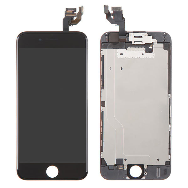 iPhone 6 LCD and Digitizer Glass Screen Replacement with Small Parts (Black) (Premium)