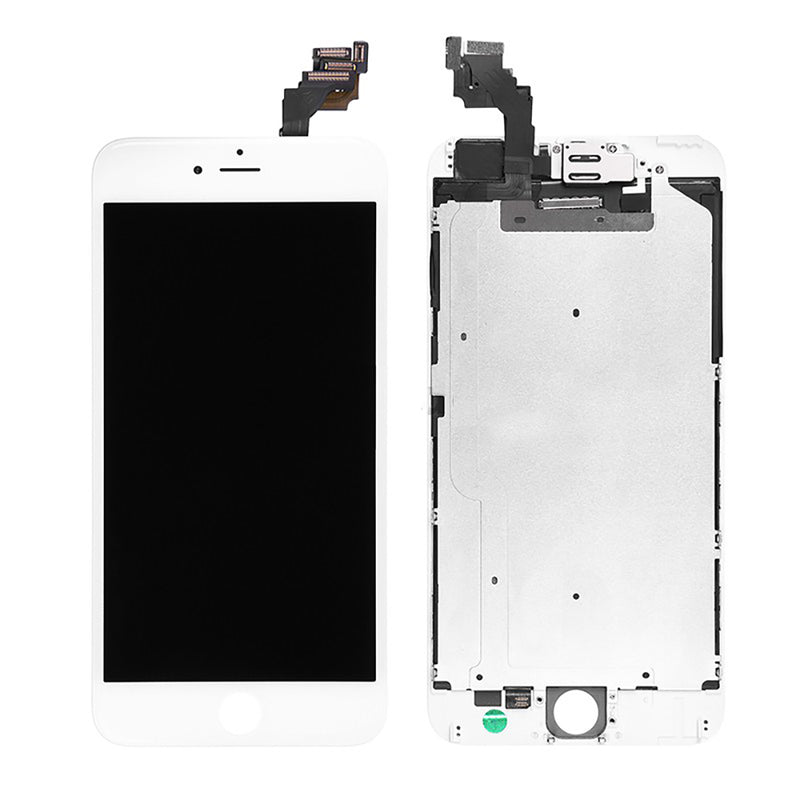 iPhone 6 Plus LCD and Digitizer Glass Screen Replacement with Small Parts (White) (Premium)