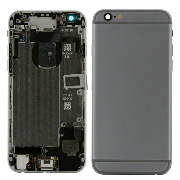 iPhone 6 Silver Rear Back Housing Midframe Assembly w/ Pre-Installed Small Parts