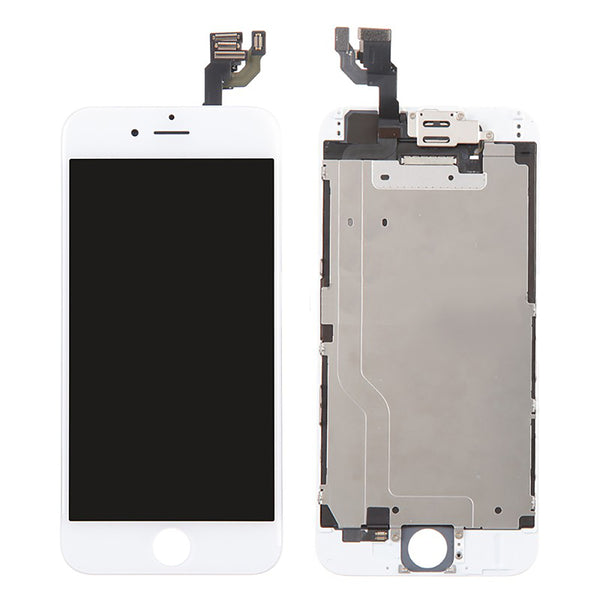 iPhone 6 LCD and Digitizer Glass Screen Replacement with Small Parts (White) (Premium)