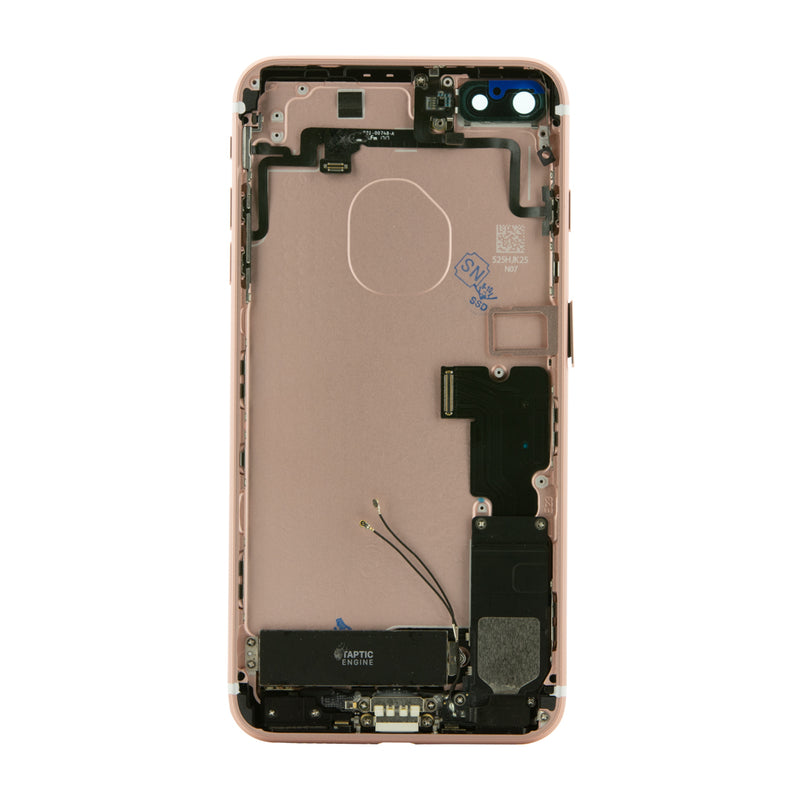 iPhone 7 Plus Rose Gold Rear Back Housing Midframe Assembly w/ Pre-Installed Small Parts